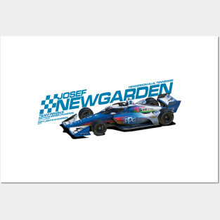 Josef Newgarden 2022 alt (blue) Posters and Art